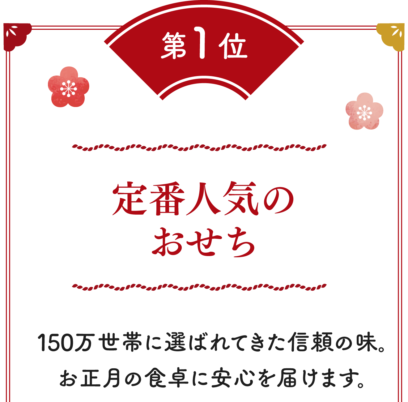 第1位 定番人気のおせち